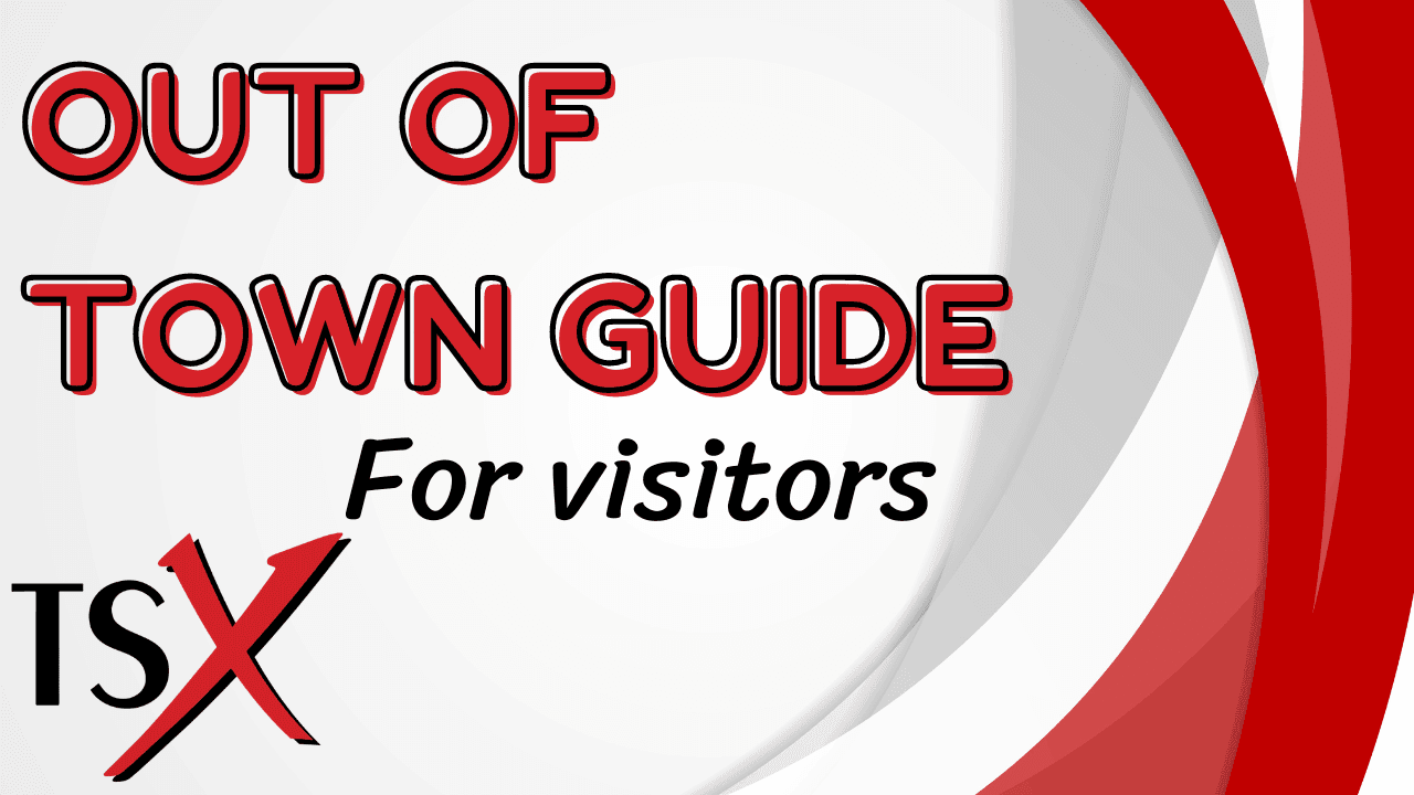TSX Out of Town Guide for Visitors Home Page Banner.