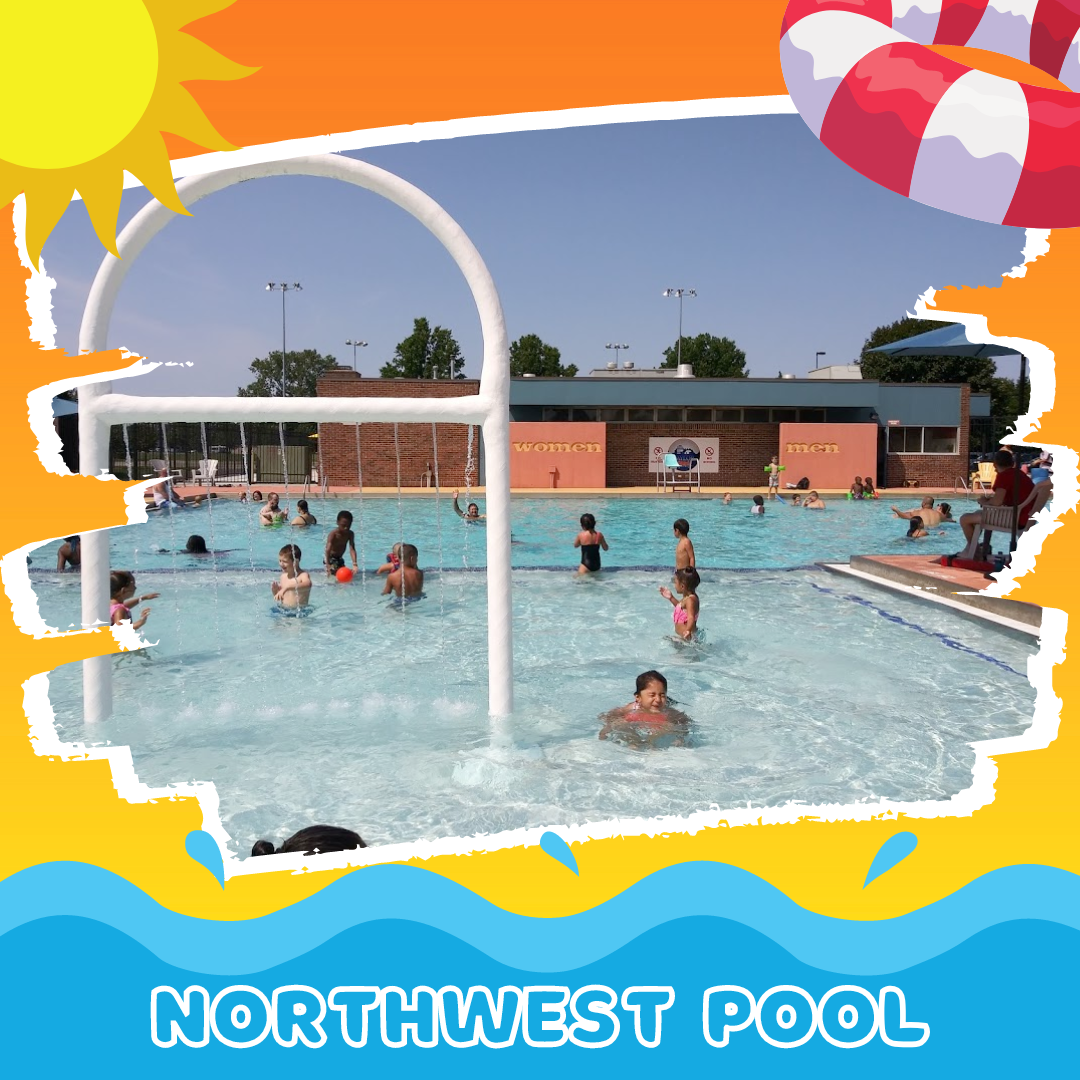 Summer image of the Northwest pool.