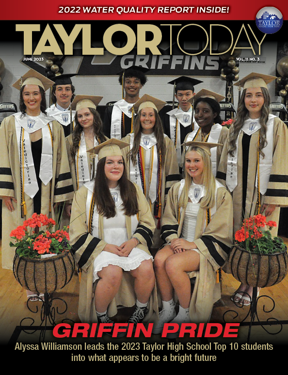 Cover of the June 2023 Taylor Today Magazine – opens the digital magazine.
