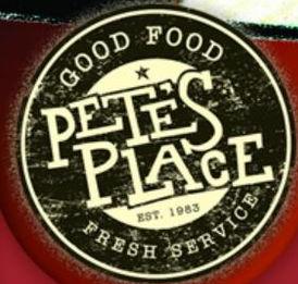 Pete's Place Restaurant logo. 