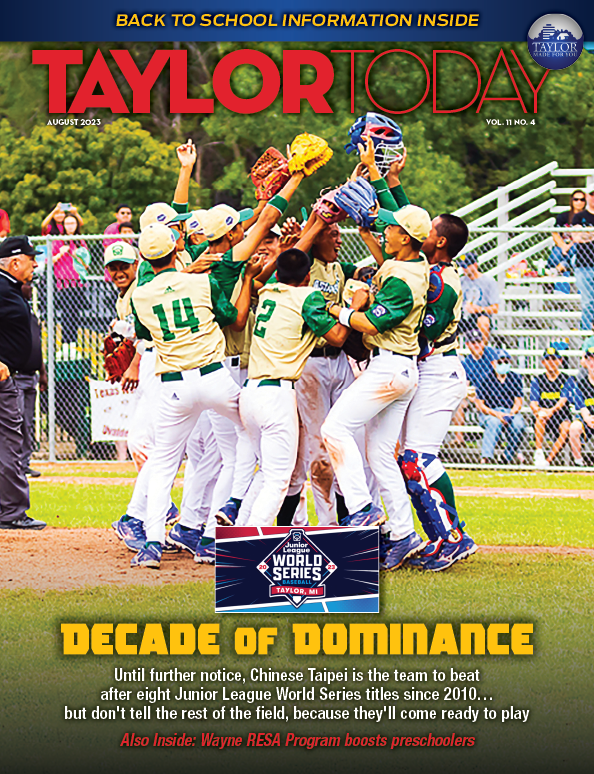Cover of the August 2023 Taylor Today Magazine – opens the digital magazine.