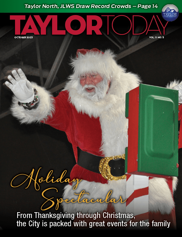 Cover of the October 2023 Taylor Today Magazine – opens the digital magazine.