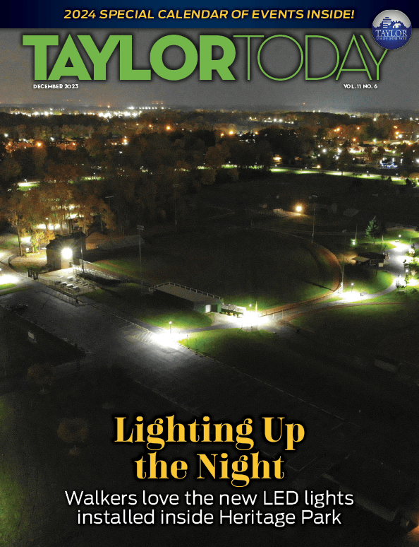 Cover of the December 2023 Taylor Today Magazine – opens the digital magazine.
