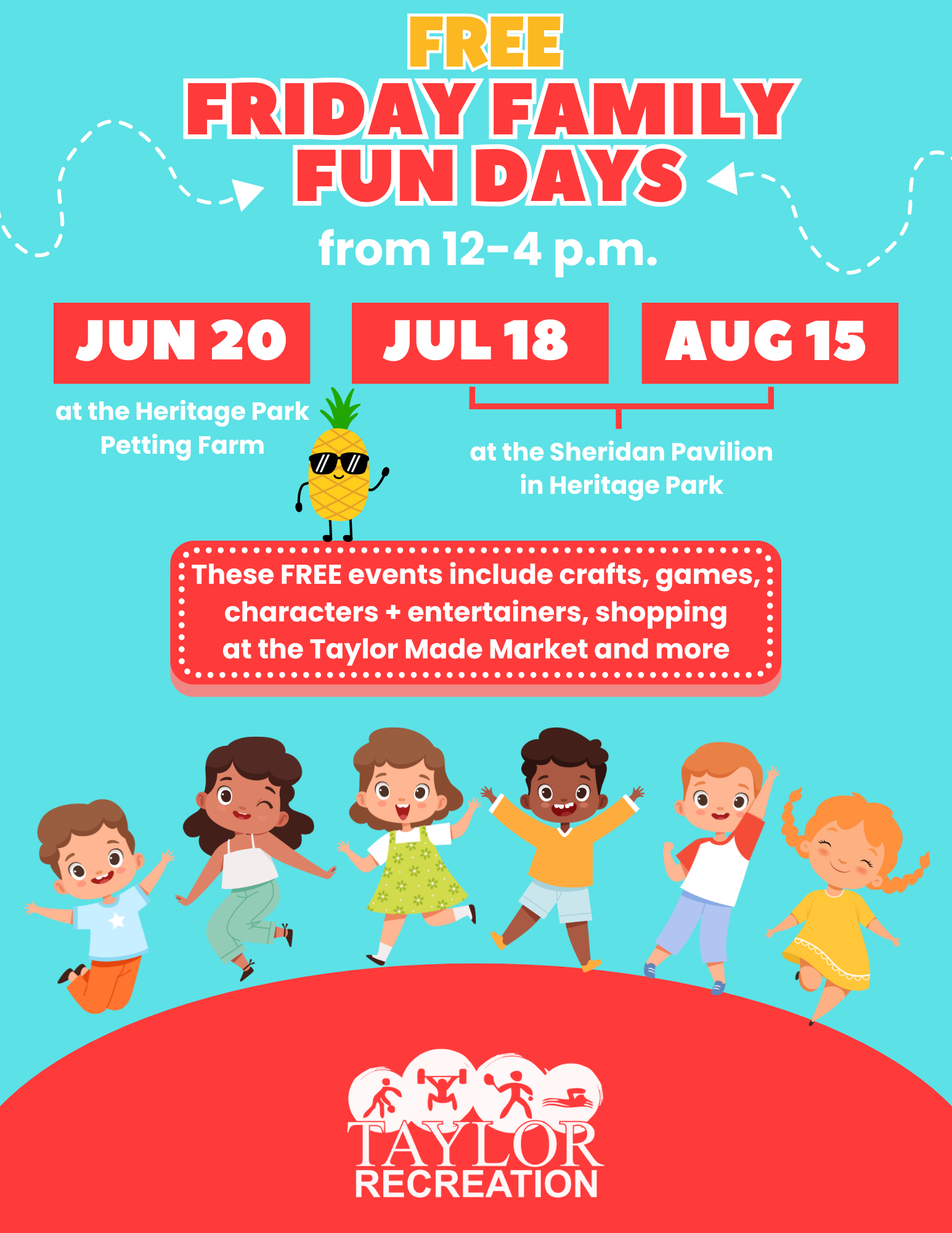2025 Flyer for Family Fun Fridays.