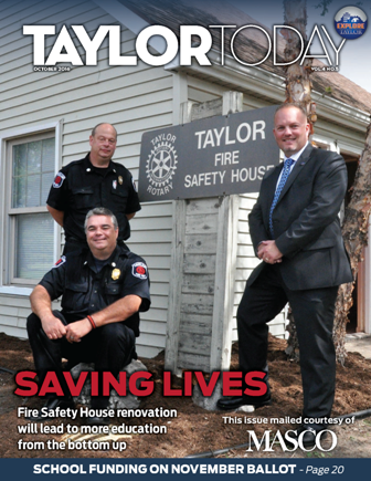 Cover of the October 2016 Taylor Today Magazine – opens the digital magazine.