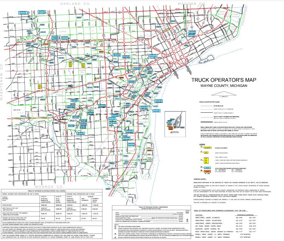 Truck Operators Map