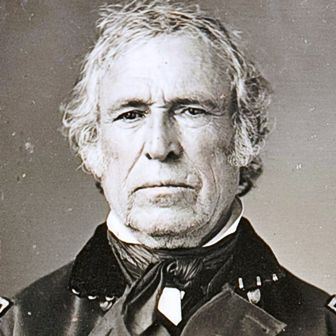 Black and white photograph of President Zachary Taylor.