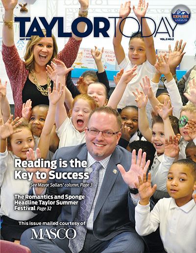 Cover of the May 2015 Taylor Today Magazine – opens the digital magazine.