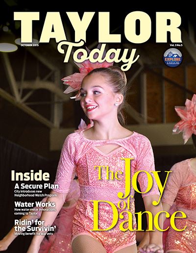 Cover of the October 2015 Taylor Today Magazine – opens the digital magazine.