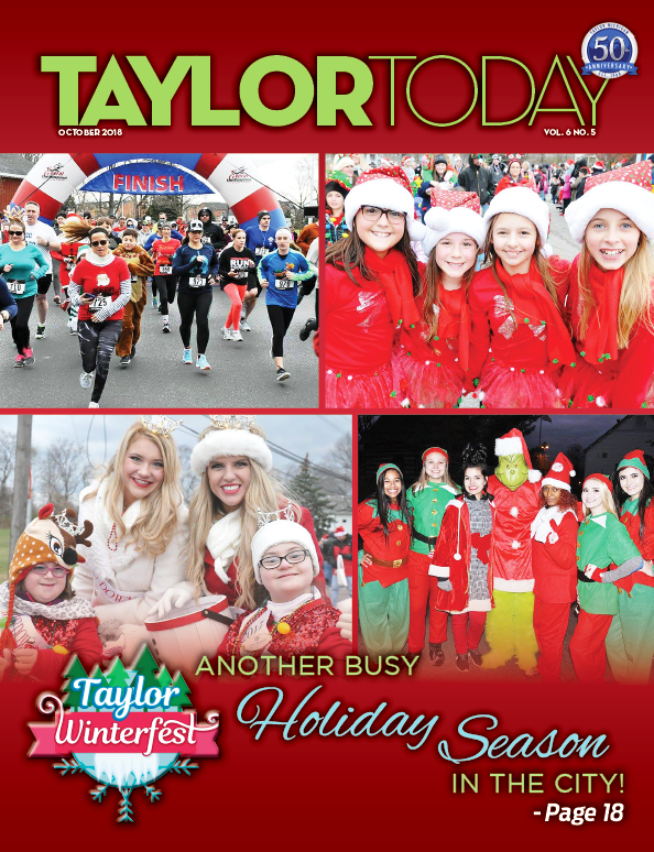 Cover of the October 2018 Taylor Today Magazine – opens the digital magazine.