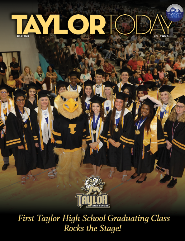Cover of the June 2019 Taylor Today Magazine – opens the digital magazine.