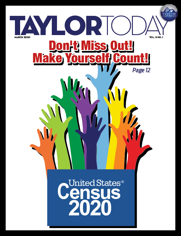 Cover of the February 2020 Taylor Today Magazine – opens the digital magazine.