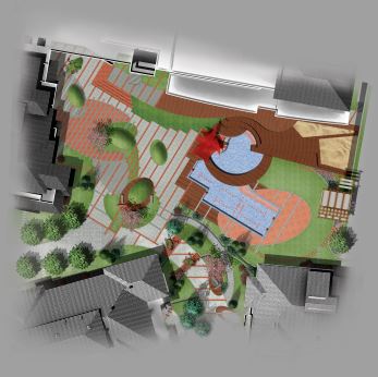 Crime Prevention Through Environmental Design (CPTED) model image. 